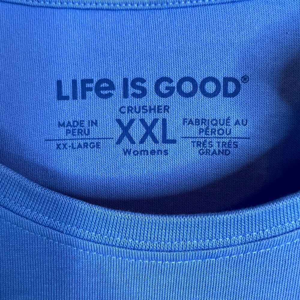 LIFE IS GOOD 100% Cotton Graphic Tee In Watercolor Daisy Women’s XXL - Picture 5 of 9